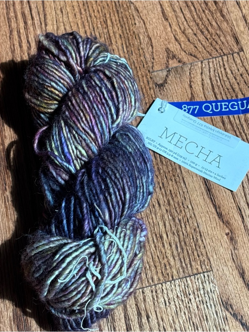 Malabrigo Mecha Yarn Queguay Neutral 100% Superwash Merino Wool Single Ply Bulky